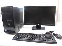 Б/В, комп'ютер у зборі, Inte Core i7 2600, 8 потоків, ОЗП 16 ГБ, HDD 500 ГБ, монітор 19"