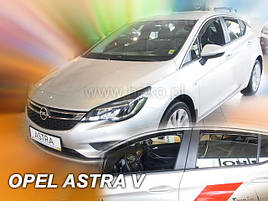 Дефлектори вікон (вітровики) Opel Astra V 2015+ 5D HB (вставні, 4 шт.) (HEKO)