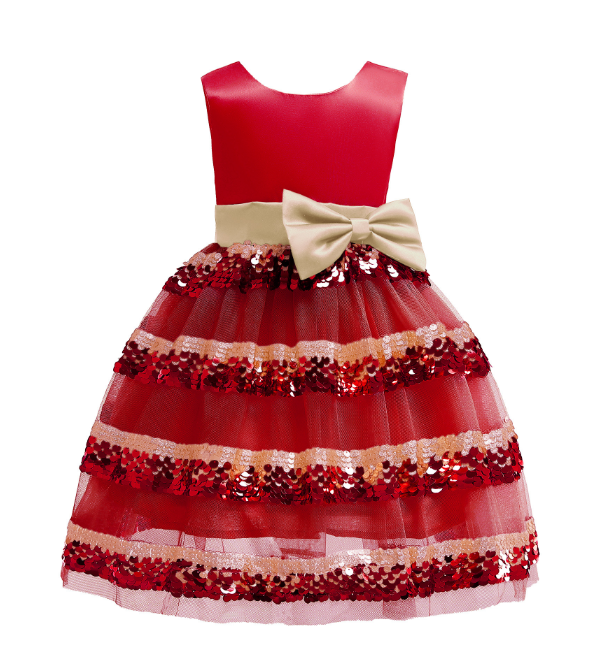 Ошатне літній червона сукня з паєтками. Elegant ball gown.2021