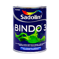 Латексная краска Sadolin Bindo 3, белая, 1л (Садолин Биндо 3)