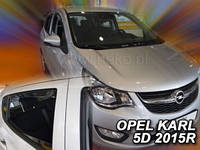 Дефлекторы окон (ветровики) Opel Karl 2015-> 5D HB 4шт (Heko)