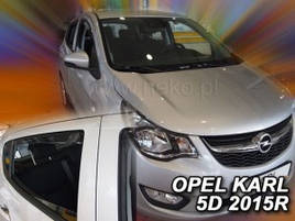Дефлектори вікон (вітровики) Opel Karl 2015-> 5D HB 4шт (Heko)