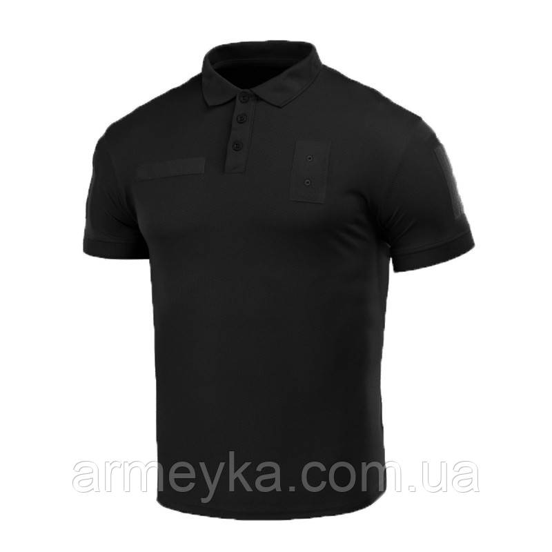 Футболка, polo, чорний, coolmax, UA