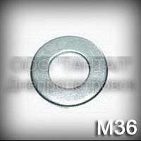 Шайба 36 ГОСТ 11371-78 (DIN 125, ISO 7089, ISO 7090) оцинкована плоска