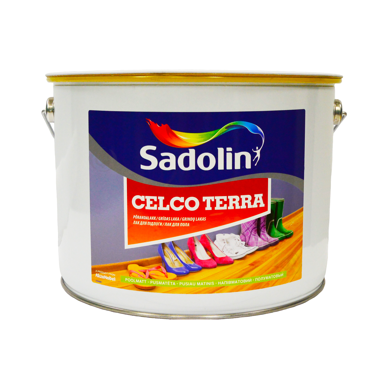 Лак для підлоги Sadolin Celco Terra 20 напівматовий 10 л (Сілко Терра)