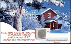 Японський кондиціонер для обігріву - Mitsubishi Eltctric Zubadan