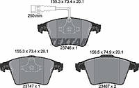 Колодки дискові передні T5 16'' 03>10 TEXTAR