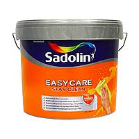 Грязеотталкивающая матовая акриловая краска Sadolin EasyCare для стен и потолка 10л белая