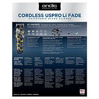 Машинка для стрижки Andis Nation Crown Cordless US Pro Fade Li (AN 73100), фото 4
