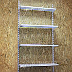 Настінний стелаж Н1900х950 мм ТИП 1, поличний стелаж настінний, розбірний металевий стелаж настінний, стелаж в магазин, на склад, фото 2