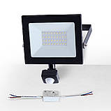 Прожектор світлодіодний ЄВРОСВІТЛО 30 Вт із датчиком руху EV-30-504D 6400К, фото 7