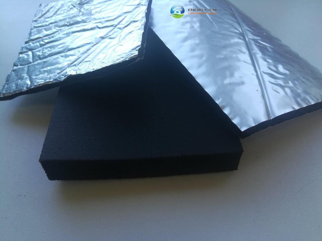 Каучукова ізоляція в рулонах, товщина 19 мм, KAIFLEX, з алюмінієвою фольгою.