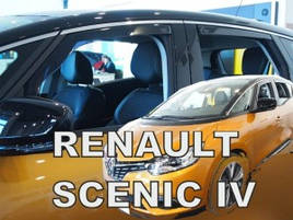 Дефлектори вікон (вітровики) Renault Scenic IV 2016+ 5D (вставні, 4 шт.) (HEKO)