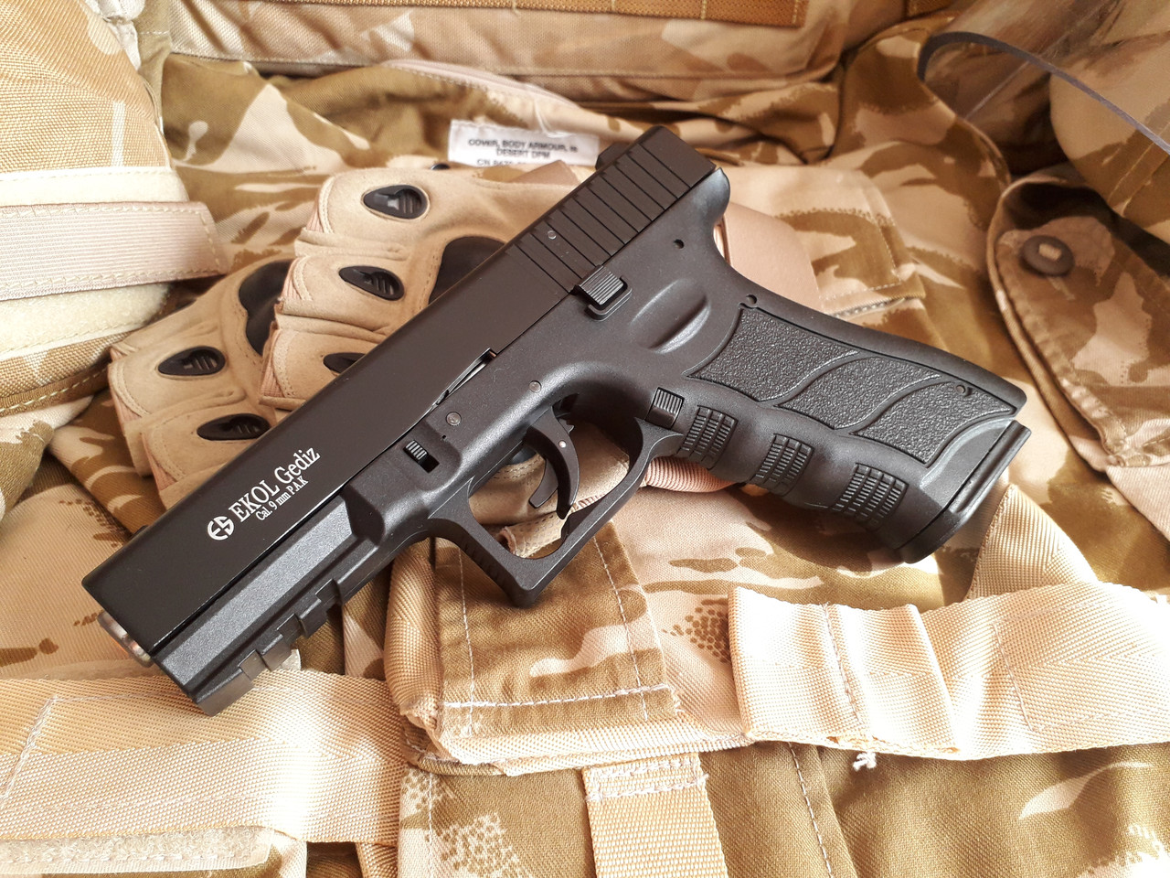 Пістолет сигнальний, стартовий (шумовий) Ekol Gediz чорний Glock 17
