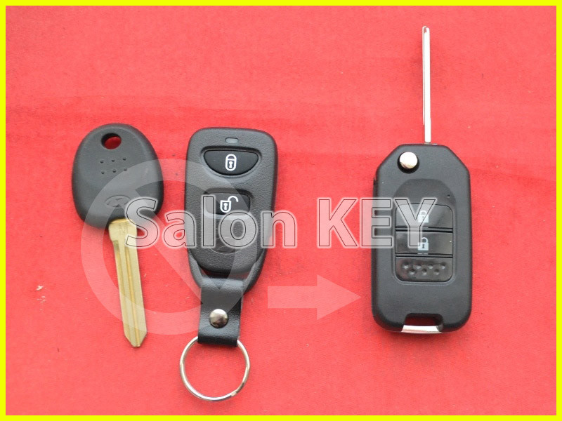 Викидний ключ Kia Soul USA 2010-2013 (Туреччина) замість стандартного ключа та брелока на 2 кнопки