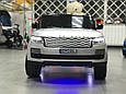 Дитячий джип Range Rover, АКБ 12V 18Ah, планшет, мультимедійна сигналізація, LED підсвічування днів і ніг, фото 8