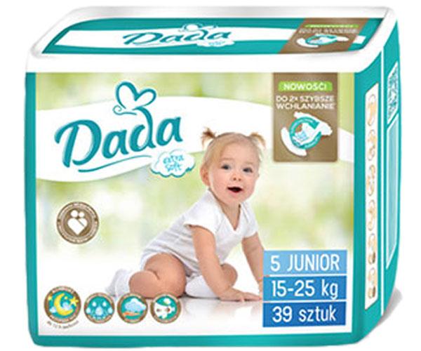 Дитячі підгузники Dada Extra Soft 5 Junior (15-25 кг), 39 шт. 01464, фото 1