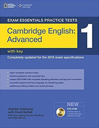 Exam Essentials Cambridge Advanced Practice Tests 1 with key and DVD-ROM, фото 1