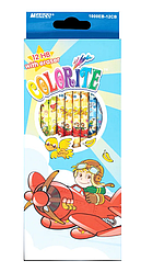 Олівець графітний Marсо 12 шт HB круглий ПОШТУЧНО Colorite 1000EB-12CB