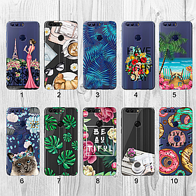 Силіконовий чохол з малюнком для Huawei Honor 8 (new collection)