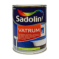 Акриловая краска Sadolin Vatrum влагостойкая, 1л, белая (Садолин Ватрум)