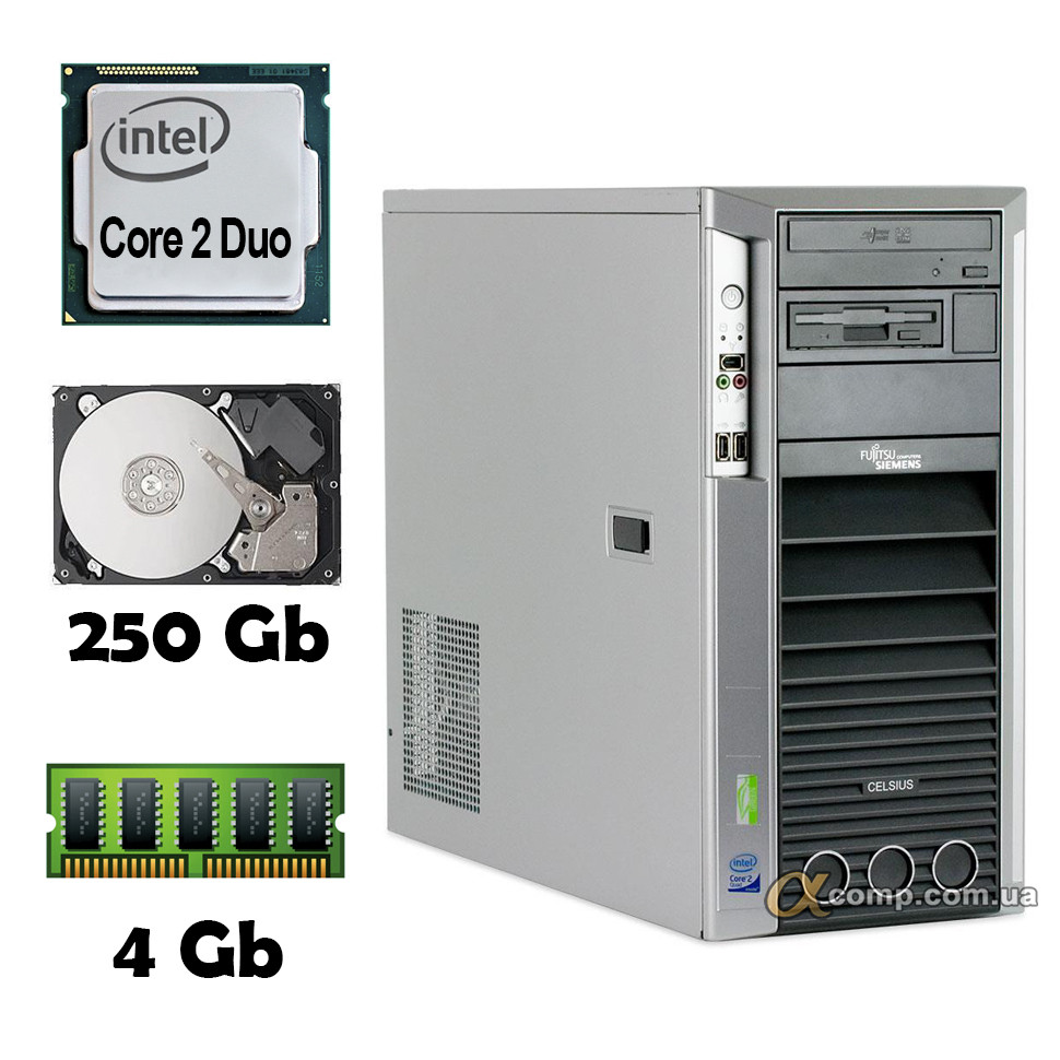 Комп'ютер Fujitsu M460 (Core2Duo E8200/4Gb/250Gb) БУ