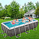 Каркасний басейн Bestway 56721-6, 404 х 201 х 100 см (насос 4 500 л/год, дозатор, сходи, тент, підстилка), фото 3