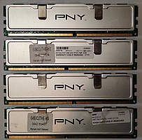 8GB 4*2GB DDR2 RAM PC2 4200U 533 CL4 PNY Оперативна пам'ять