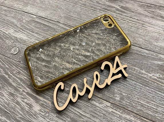 Чохол Металізований + Gelin (TPU) для Apple iPhone 7/8 золотистий, фото 1