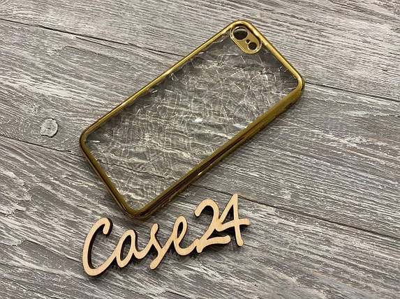 Чохол Металізований + Gelin (TPU) для Apple iPhone 7/8 золотистий, фото 3