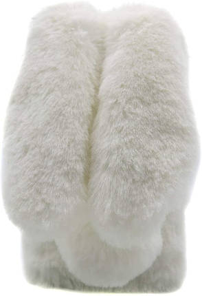 Чохол/ Панель Alitek для Apple iPhone Айфон X/Xs Білий зайчик (плюш), фото 1