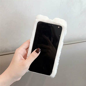 Чохол/ Панель Alitek для Apple iPhone Айфон 7 / 8 / SE 2020 Зайчик Білий (плюш), фото 4
