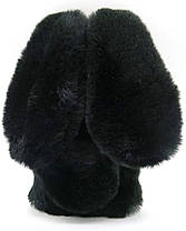 Чохол/ Панель Alitek для Apple iPhone Айфон X/Xs Чорний зайчик (плюш), фото 2