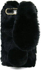 Чохол накладка для Apple iPhone 6/6S Alitek Зайчик Чорний Плюш