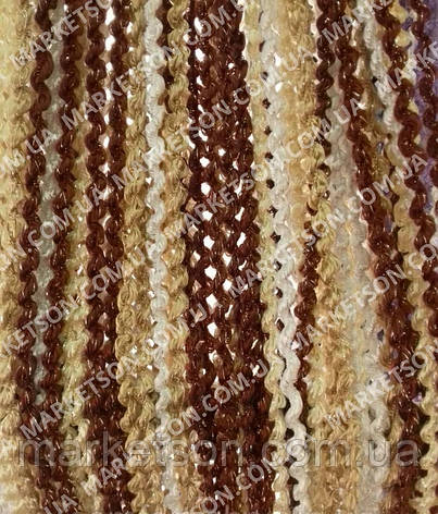 Штори нитки спіральки, локшина, макарони з люрексом, фото 2