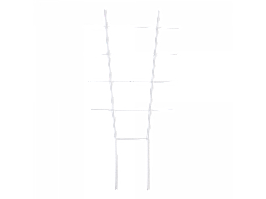 Драбинка для квітів L57см. (білий флок)