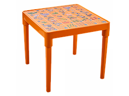 Стіл дитячий "англійська Абетка" (світло-оранж.)
