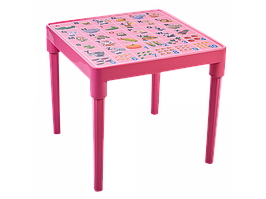 Стіл дитячий "англійська Абетка" (рожевий)
