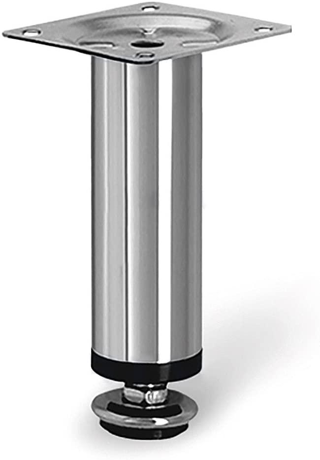 Ніжка меблева d — 30 мм, регульована, H=100 мм, хром, фото 1