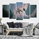 Модульна картина IDEAPRINT "Поцілунок" Адам Мартинакис, фото 4