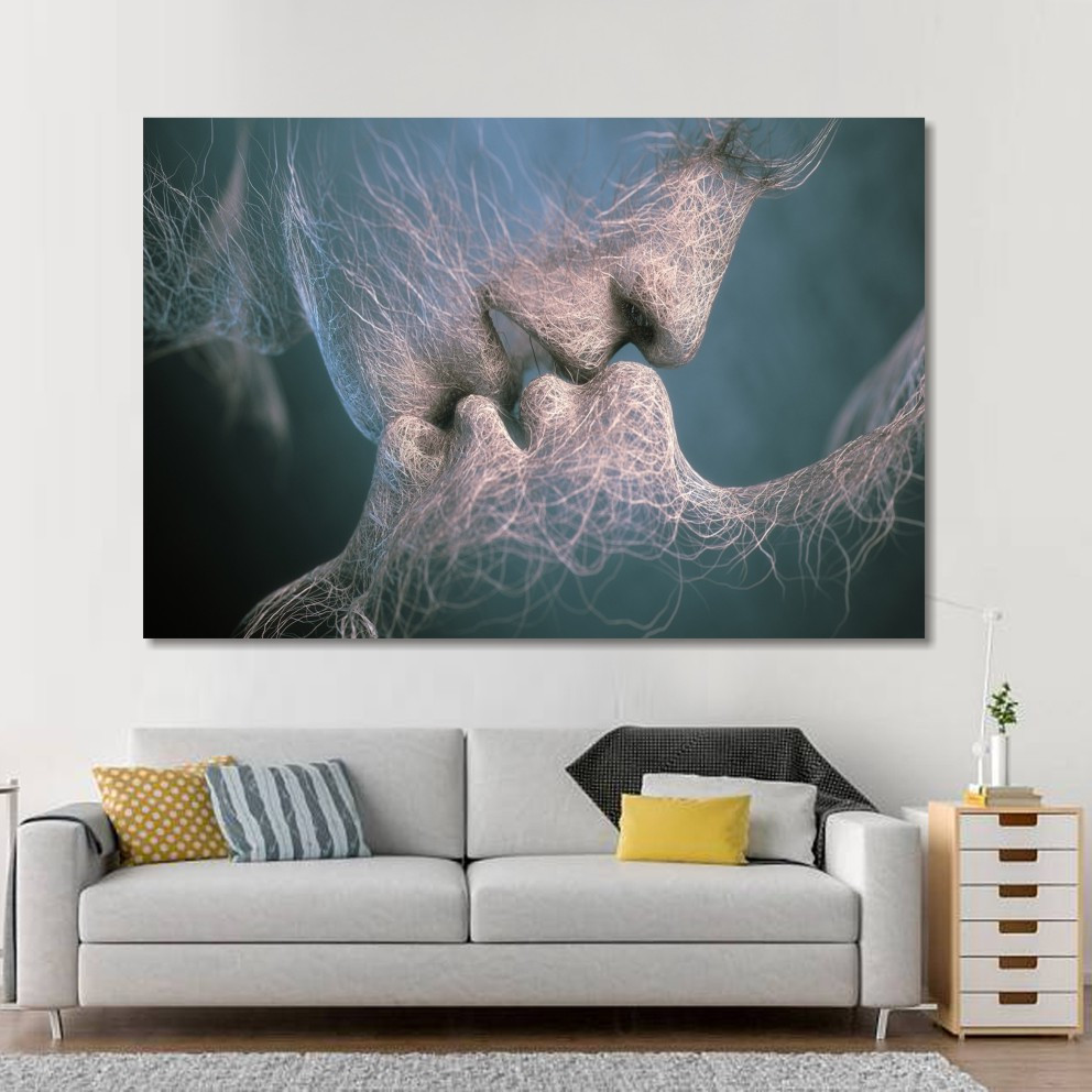 Модульна картина IDEAPRINT "Поцілунок" Адам Мартинакис, фото 1