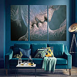 Модульна картина IDEAPRINT "Поцілунок" Адам Мартинакис, фото 2