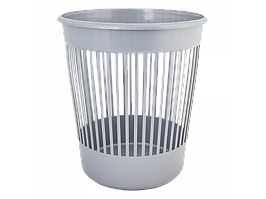 Кошик для паперів пластиковий 12л 29*28*31см сірий Алеана