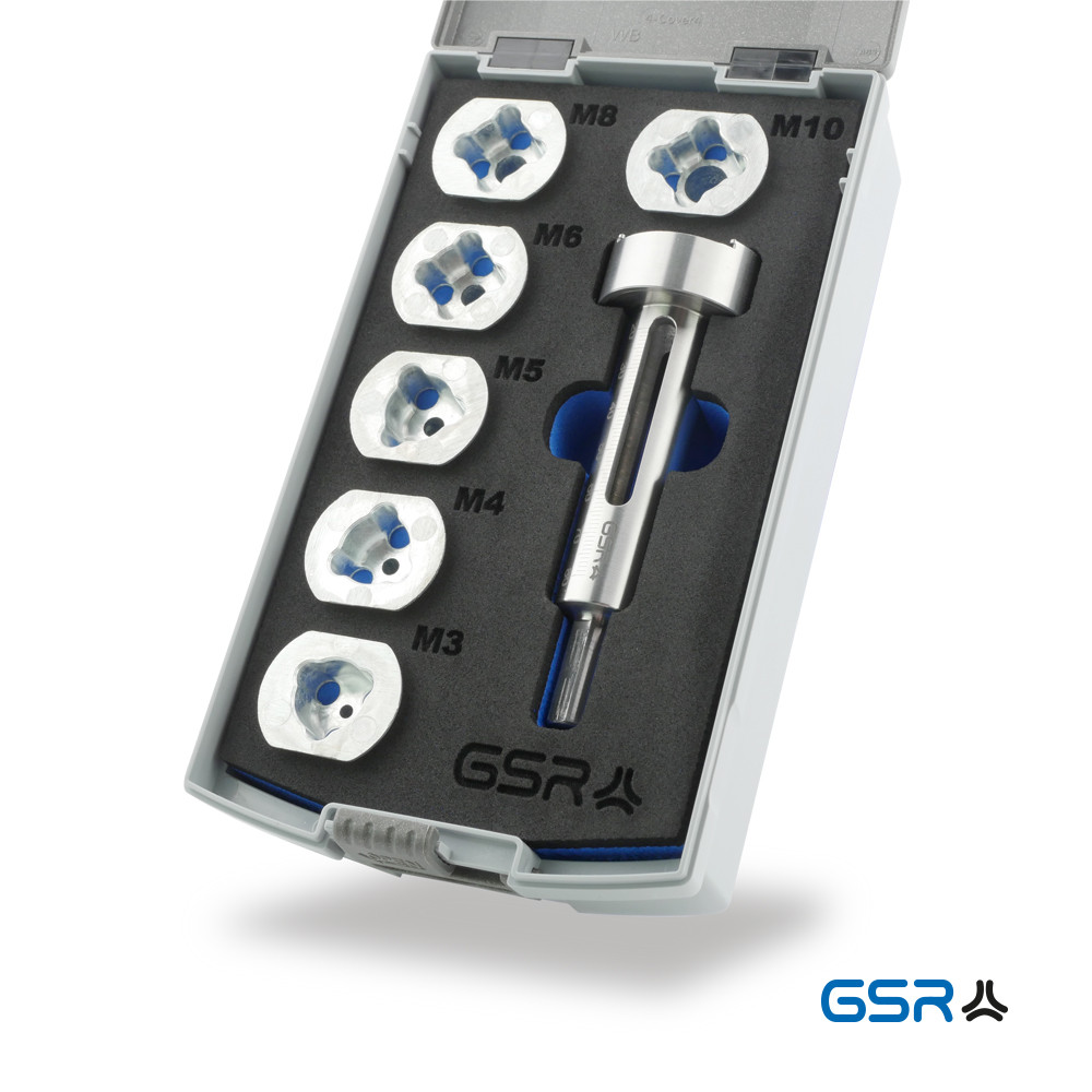 Плашкотримач для шуруповерта М3-М10 з направляючими GSR Німеччина, фото 1