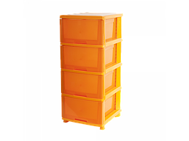 Комод на 4 ящика (_св.оранж./оранж. пр.)