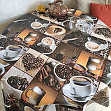 Якісна Клейонка на основі Декораму "Кава" ширина 140 довжина 20 метрів. Dekorama, фото 2