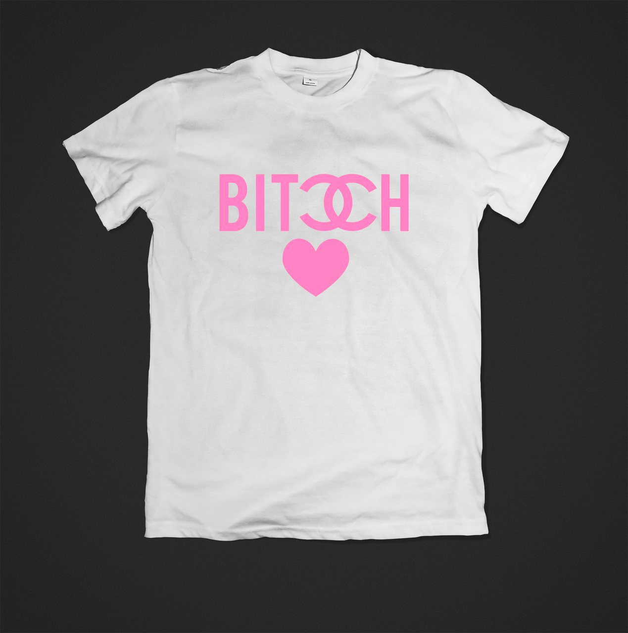 Футболка YOUstyle Bitch 0091 L White