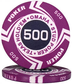 Керамічна фішка "Poker Style" номінал 500