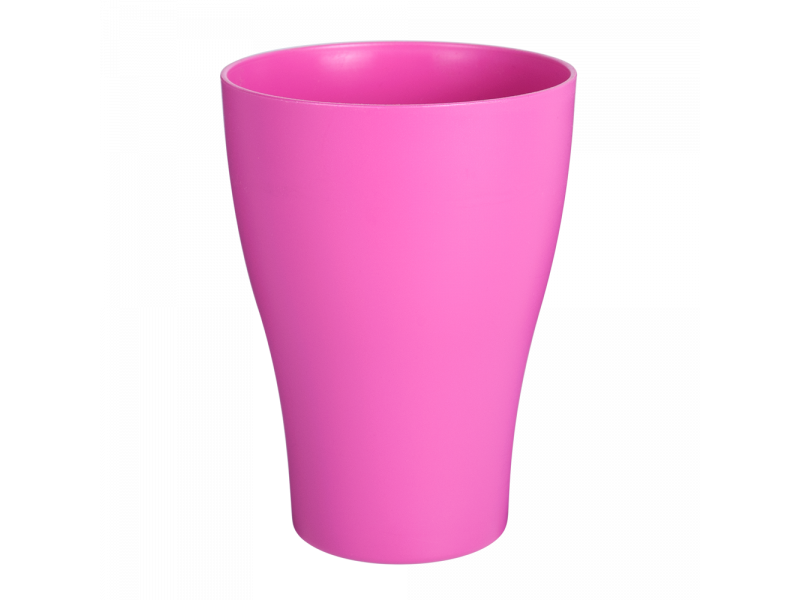 Стакан пластиковий 0,25л темно-рожевий Алеана