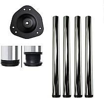 Ніжка меблева регульована, для стола d — 60 мм/L — 710 мм хром